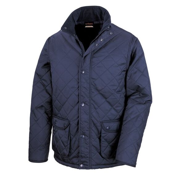 Result Mens Urban Cheltenham Water Repellent Casual Zip up Jacket /Coat / Navy B - Picture 1 of 8